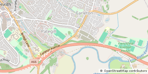 Map of Penrith, Cumbria