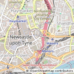 Map of Newcastle Upon Tyne