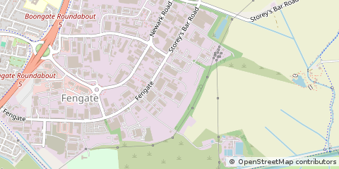 Map of Peterborough, Cambridgeshire