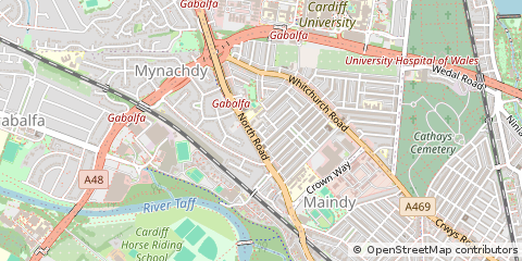 Map of Cardiff