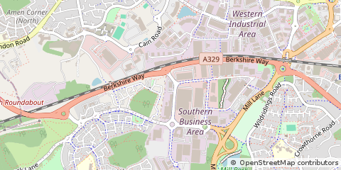Map of Bracknell, Berkshire