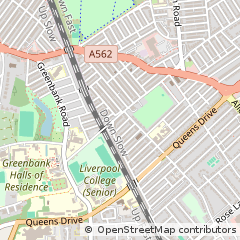 Map of Liverpool, Merseyside