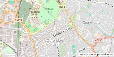 Map of Leicester