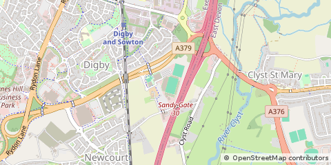 Map of Exeter, Devon