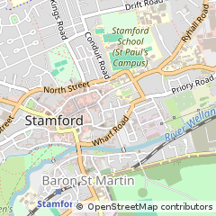 Map of Stamford, Lincs