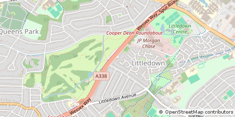 Map of Bournemouth, Dorset