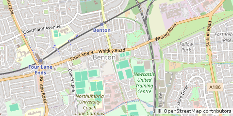 Map of Newcastle Upon Tyne