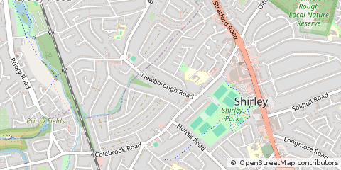Map of Solihull