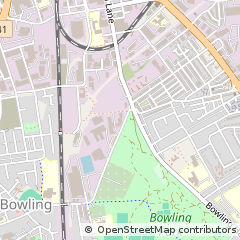 Map of Bradford, West Yorkshire