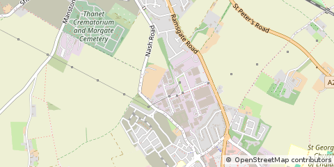 Map of Margate, Kent