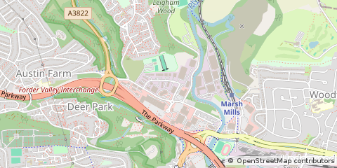 Map of Plymouth, Devon