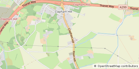Map of Whitstable, Kent