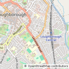 Map of Loughborough, Leicestershire