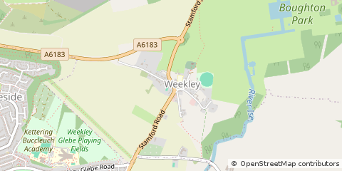 Map of Kettering, Northamptonshire