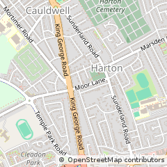 Map of South Shields, Tyne & Wear