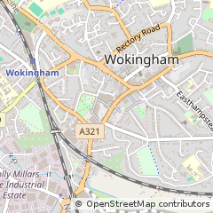 Map of Wokingham, Berkshire
