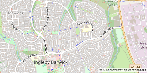 Map of Yarm, Stockton on Tees