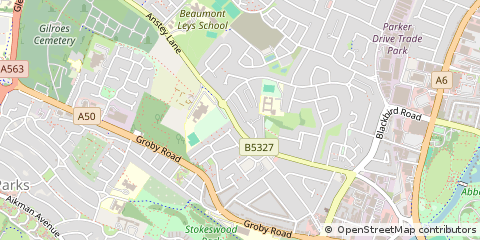 Map of Leicester, Leicestershire