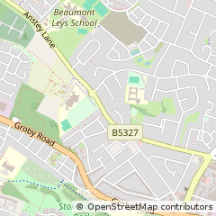 Map of Leicester, Leicestershire
