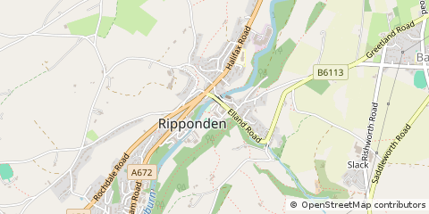 Map of Sowerby Bridge, West Yorks