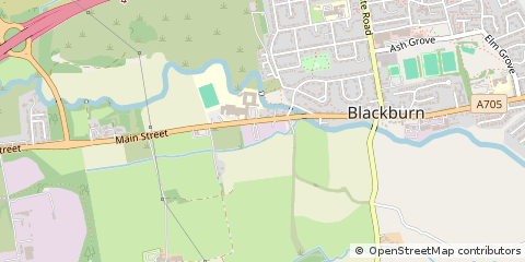 Map of Blackburn, West Lothian
