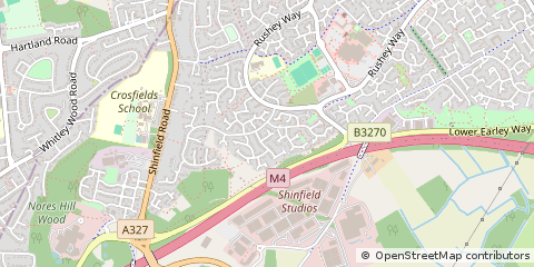 Map of Reading, Berkshire