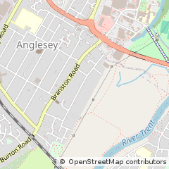 Map of Burton on Trent, Staffordshire