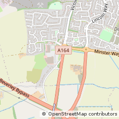 Map of Beverley, E Yorkshire