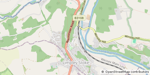 Map of Bath, Wilts