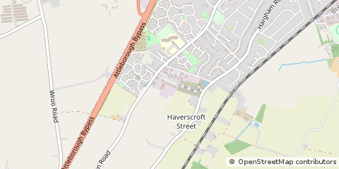 Map of Attleborough, Norfolk