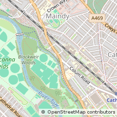 Map of Cardiff
