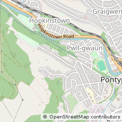 Map of Pontypridd