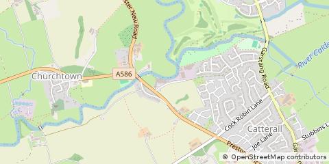 Map of Preston, Lancashire