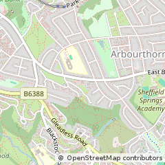 Map of Sheffield