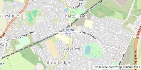 Map of ST. Helens, Merseyside