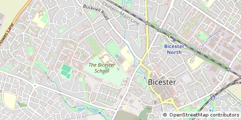 Map of Bicester, Oxfordshire