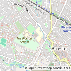 Map of Bicester, Oxfordshire