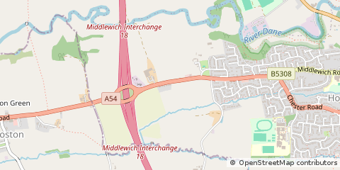 Map of Holmeschapel, Cheshire