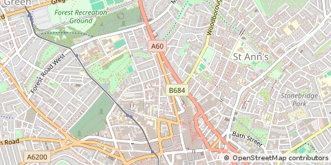 Map of Nottingham