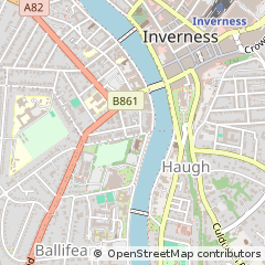 Map of Inverness, Inverness-shire