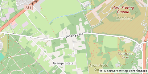 Map of Ringwood, Dorset