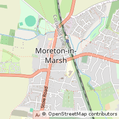 Map of Moreton-in-Marsh, Gloucestershire