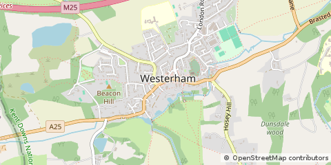 Map of Westerham
