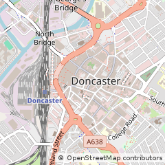 Map of Doncaster, South Yorkshire