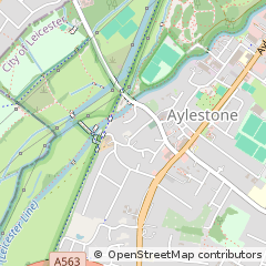 Map of Leicester, Leicestershire