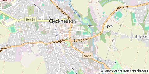 Map of Cleckheaton, West Yorkshire