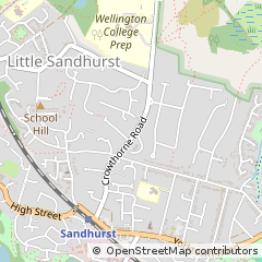 Map of Sandhurst, Berkshire