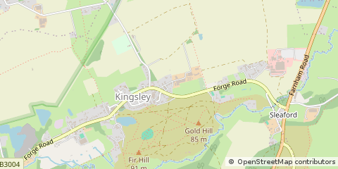 Map of Bordon