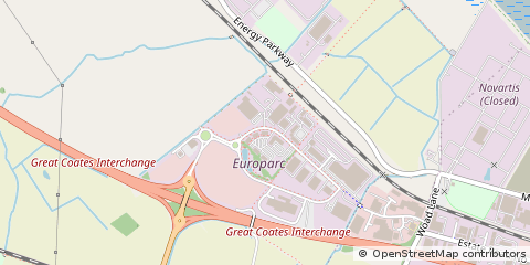 Map of Grimsby, NE Lincolnshire