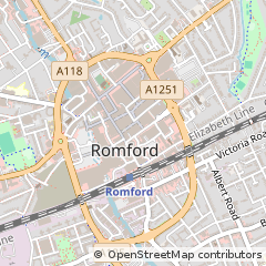 Map of Romford, Essex